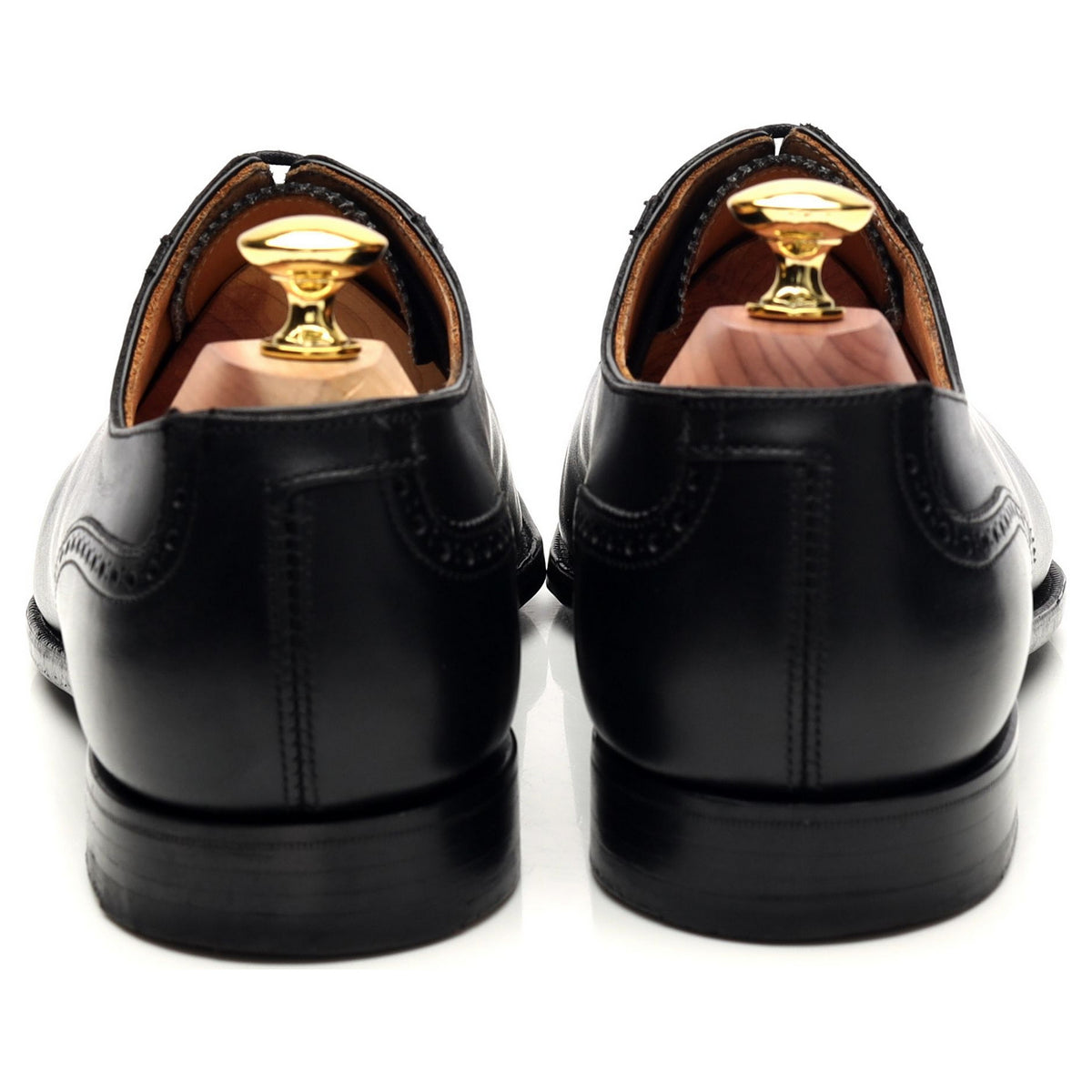 &#39;Adam&#39; Black Leather Oxford Brogues UK 7.5 E