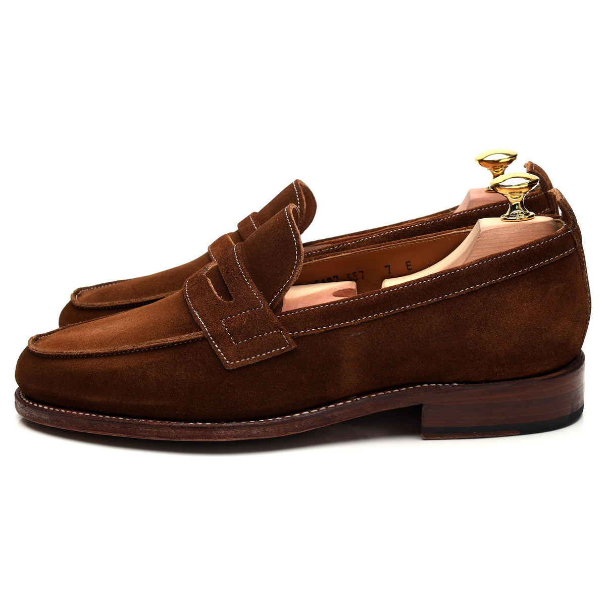 &#39;James&#39; Snuff Brown Suede Loafers UK 7 E