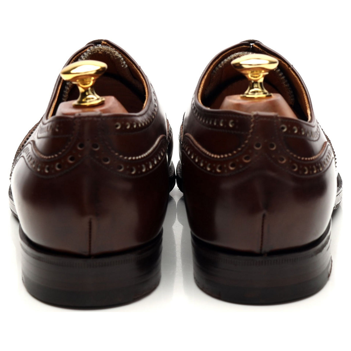 &#39;Hickstead&#39; Dark Brown Leather Oxford Brogues UK 9 F