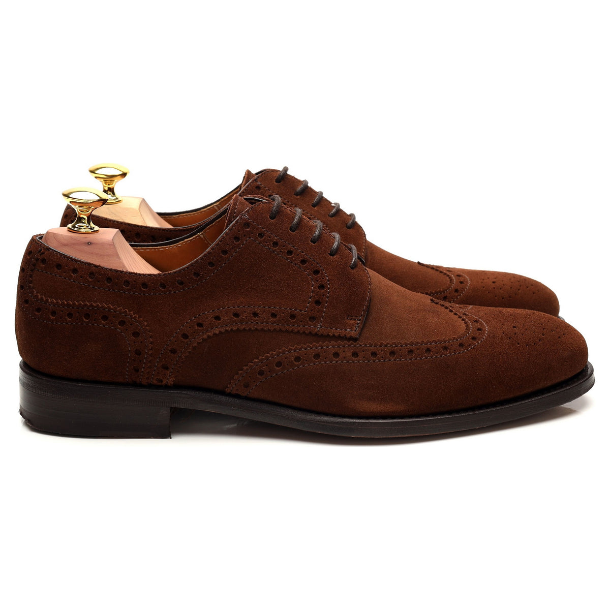 &#39;108970&#39; Brown Suede Derby Brogues UK 7