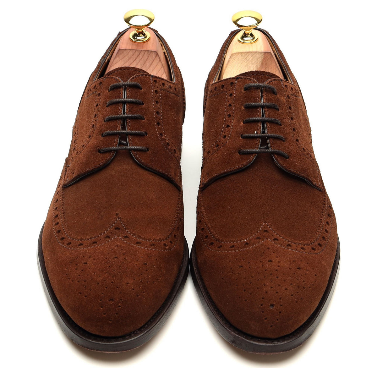 &#39;108970&#39; Brown Suede Derby Brogues UK 7