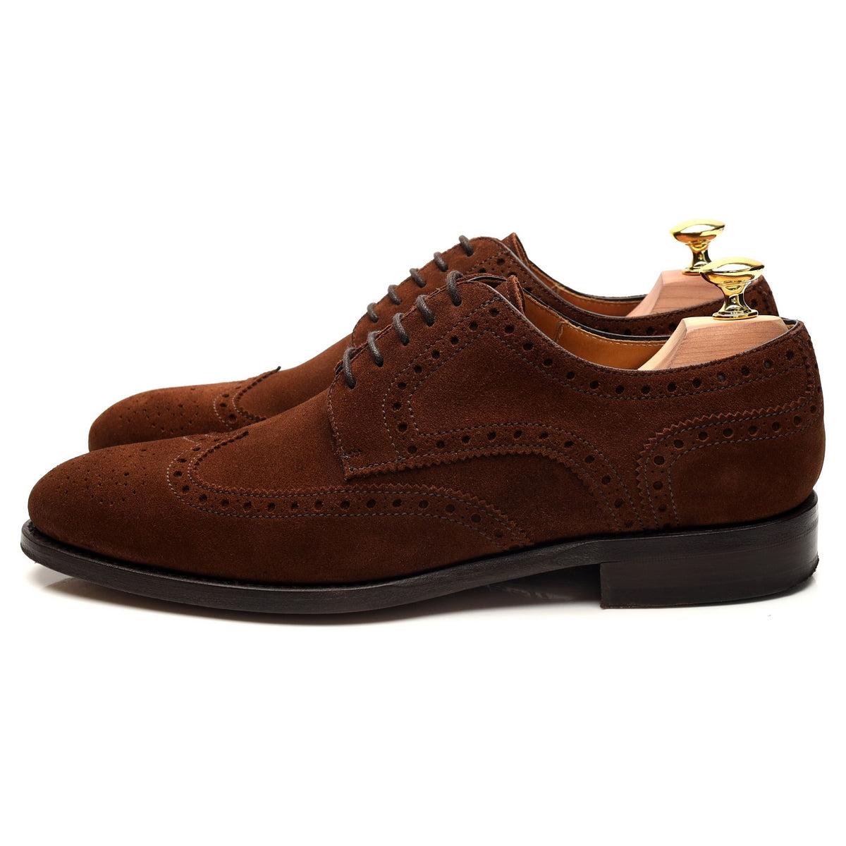 &#39;108970&#39; Brown Suede Derby Brogues UK 7