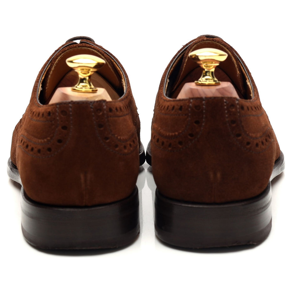 &#39;108970&#39; Brown Suede Derby Brogues UK 7