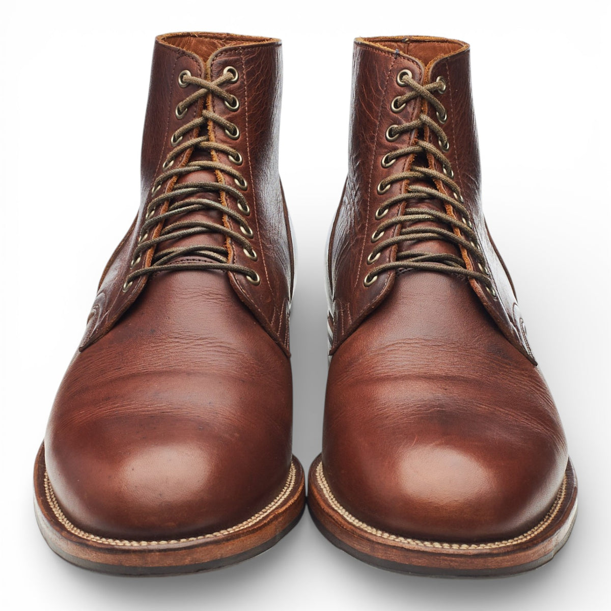 Brown Leather Service Boots UK 8.5 E