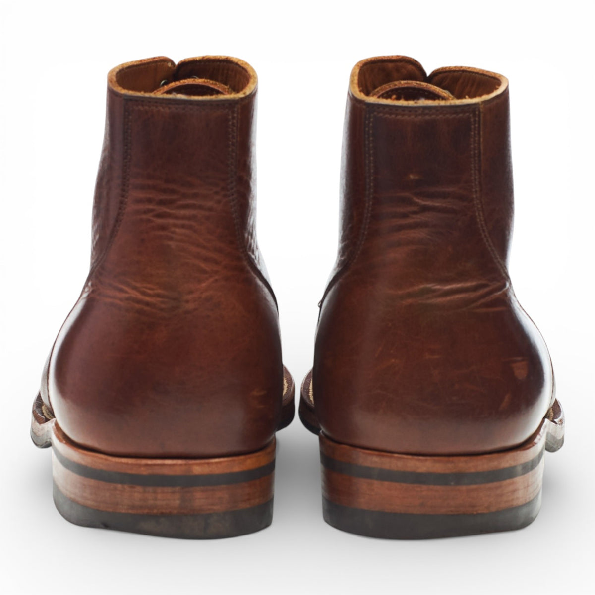 Brown Leather Service Boots UK 8.5 E