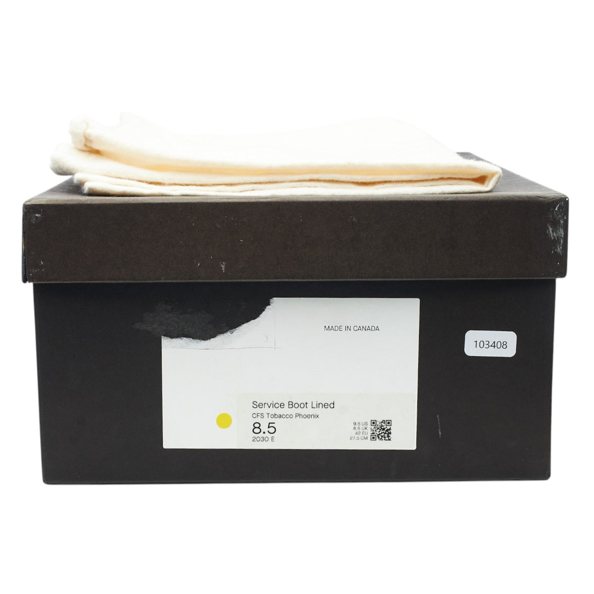 Brown Leather Service Boots UK 8.5 E