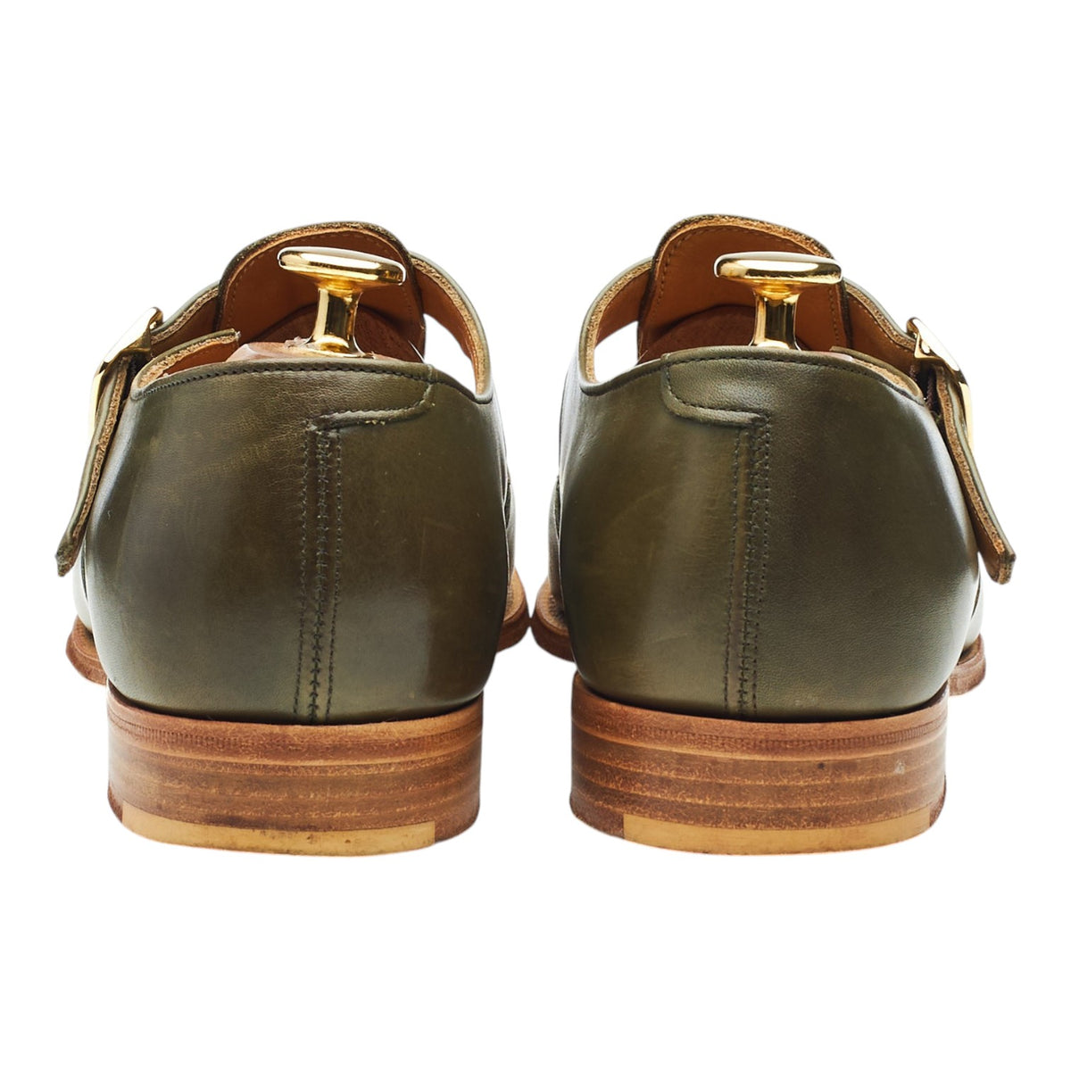 Women's 'Belle' Green Leather Sandals UK 6 D