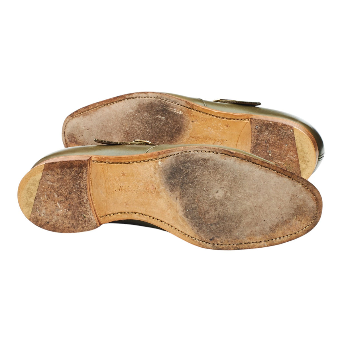 Women's 'Belle' Green Leather Sandals UK 6 D