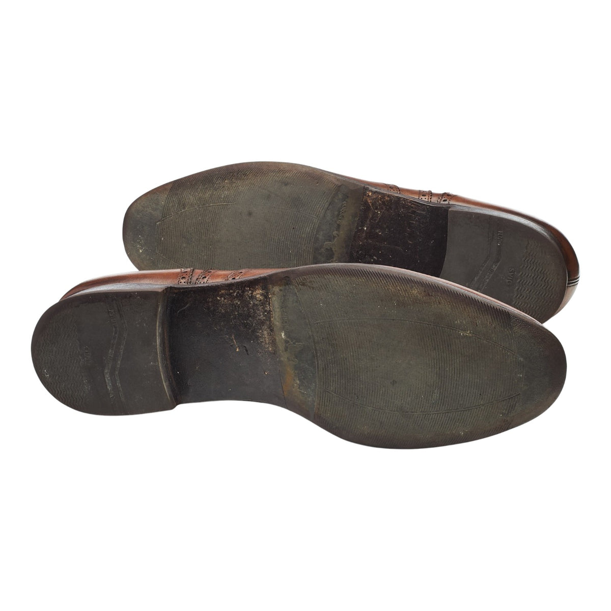 Peal & Co Dark Brown Leather Oxford Brogues UK 11 US 12 E