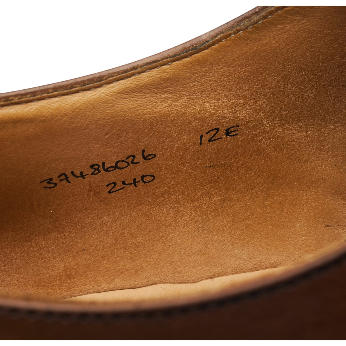 Peal & Co Dark Brown Leather Oxford Brogues UK 11 US 12 E