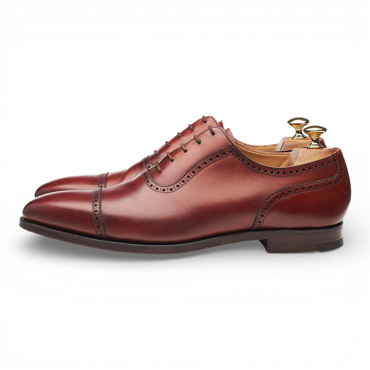 'Westbourne' Tan Brown Leather Oxford Brogues UK 9 E