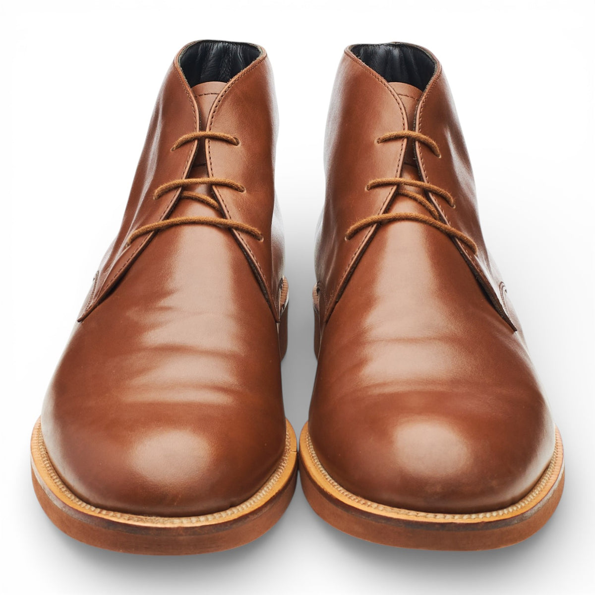 Brown Leather Chukka Boots UK 9