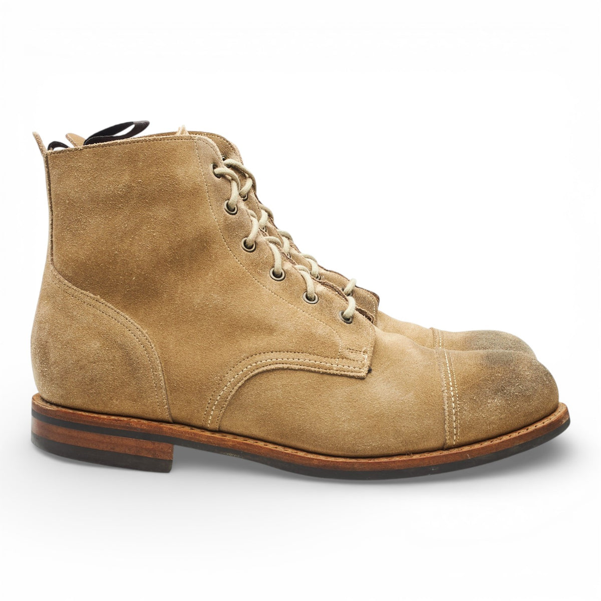 'Hurricane' Beige Suede Boots UK 10 F