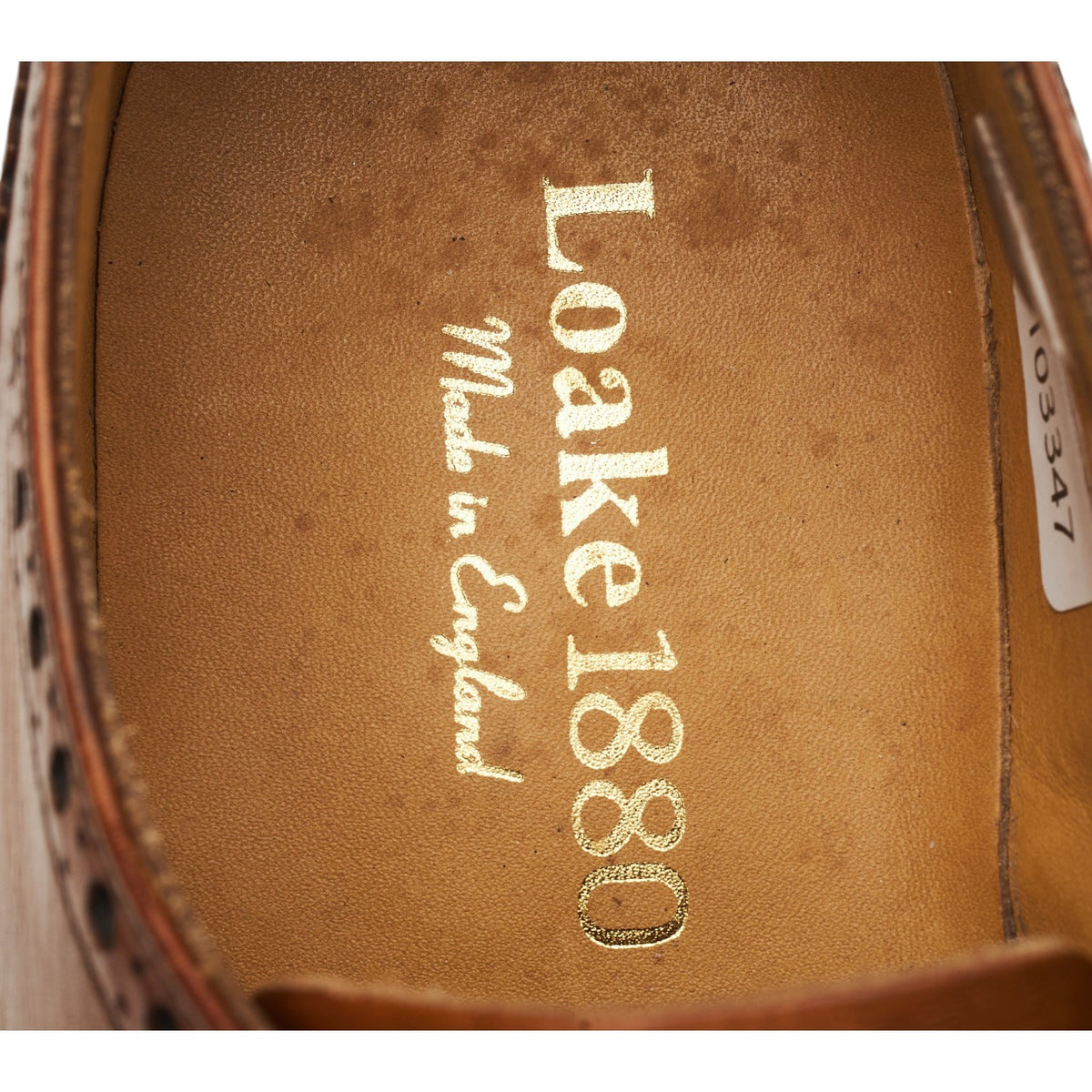 1880 'Chester' Tan Brown Leather Derby Brogues UK 6.5 F