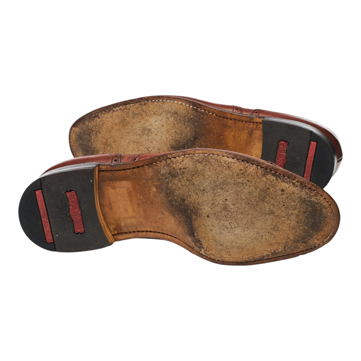 Vintage Tan Brown Leather Oxford Brogues UK 8 G