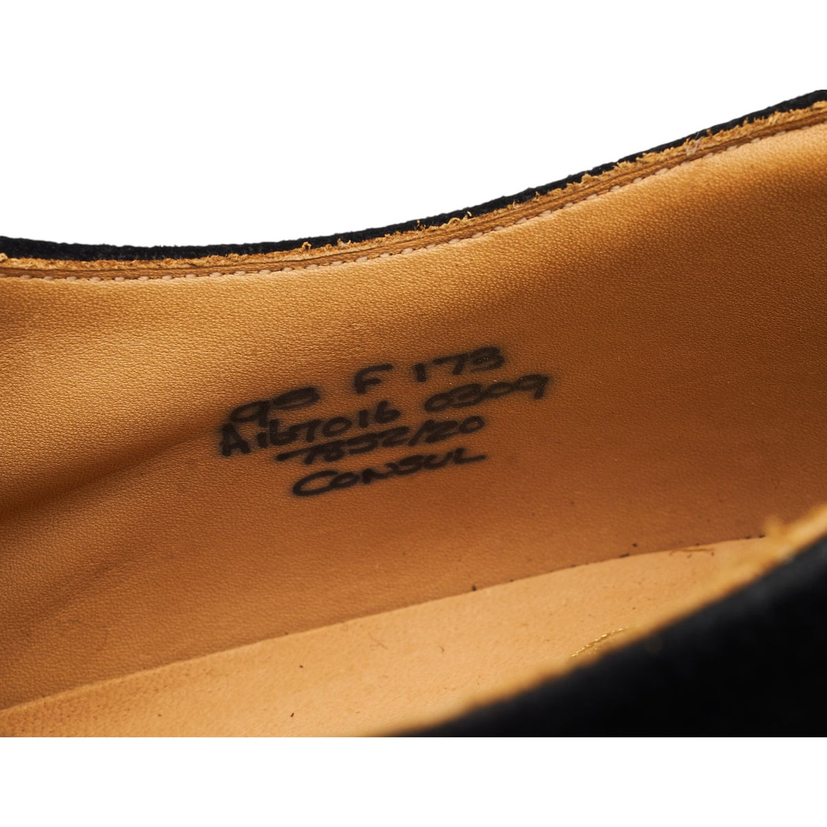 'Consul' Black Suede Oxford UK 9.5 F