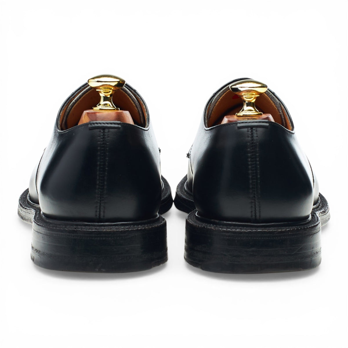 'Dartmoor' Black Leather Split Toe Derby UK 7.5 F