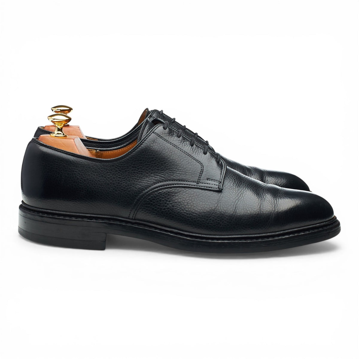 'Grasmere' Black Grain Leather Derby UK 9.5 E