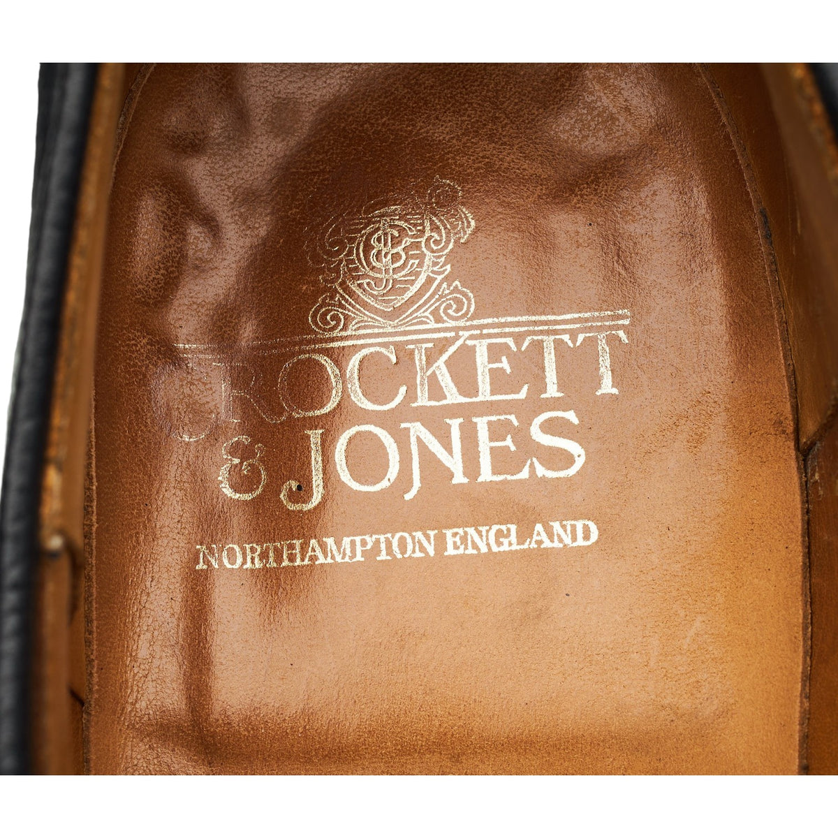 'Grasmere' Black Grain Leather Derby UK 9.5 E