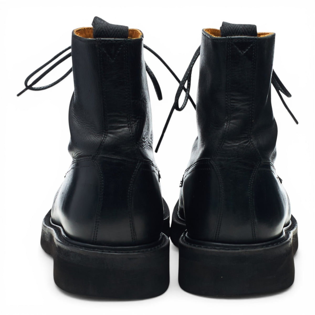 'Harry' Black Leather Boots UK 6.5 G