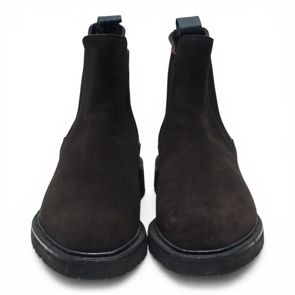 Women's 'Poppy' Dark Brown Suede Chelsea Boots UK 7 D - Abbot's Shoes