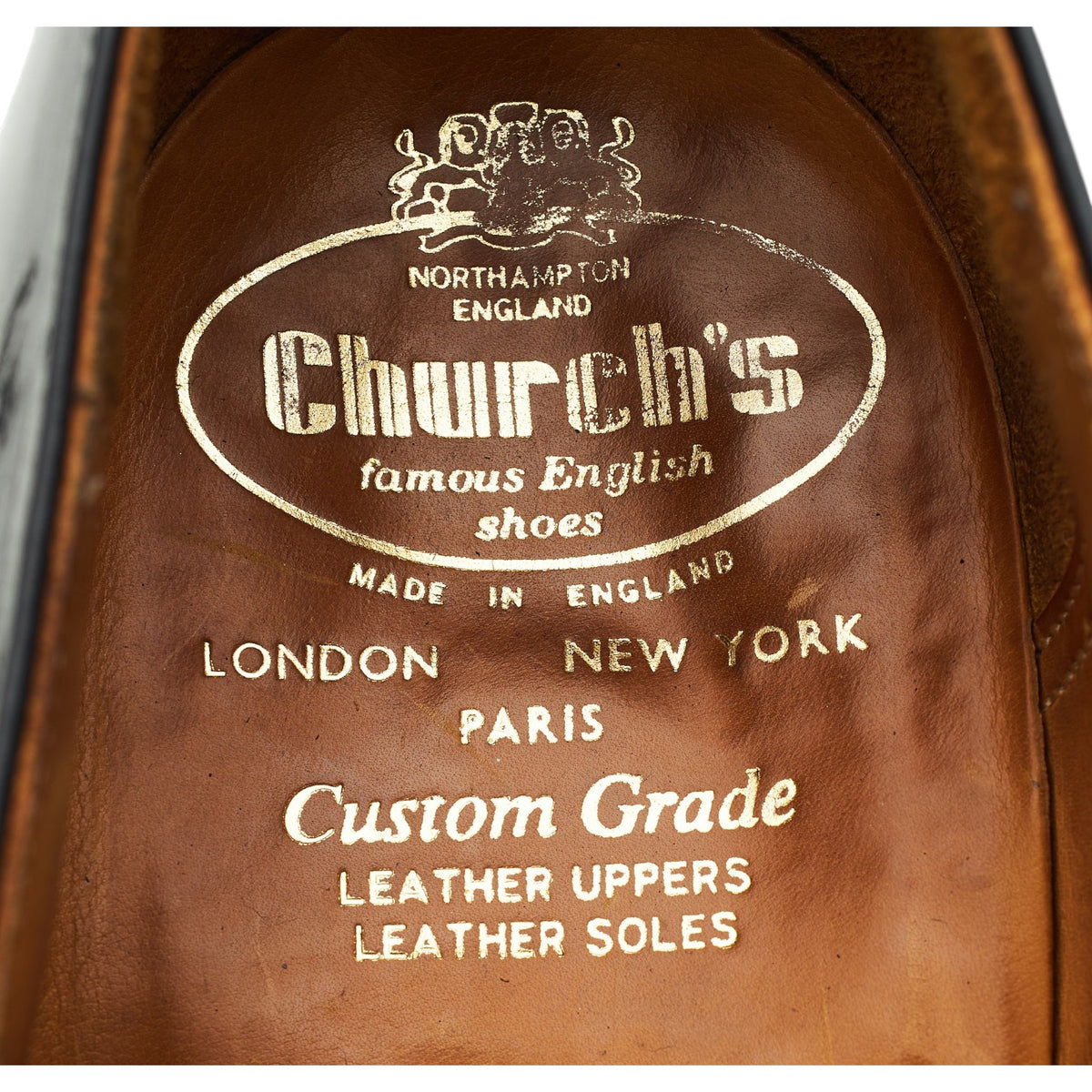 'Becket' Black Leather Monk Strap UK 9.5 F