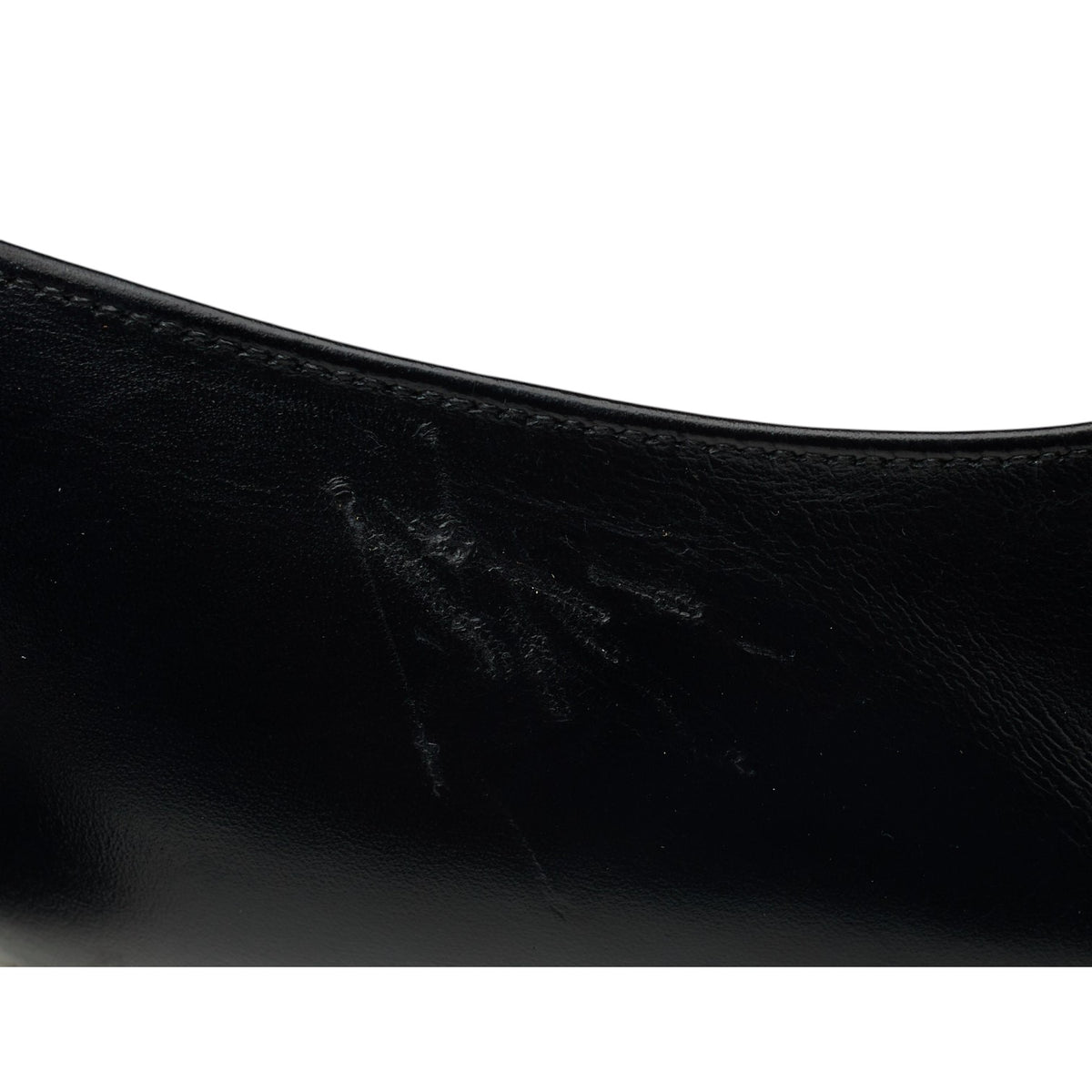 'Becket' Black Leather Monk Strap UK 9.5 F