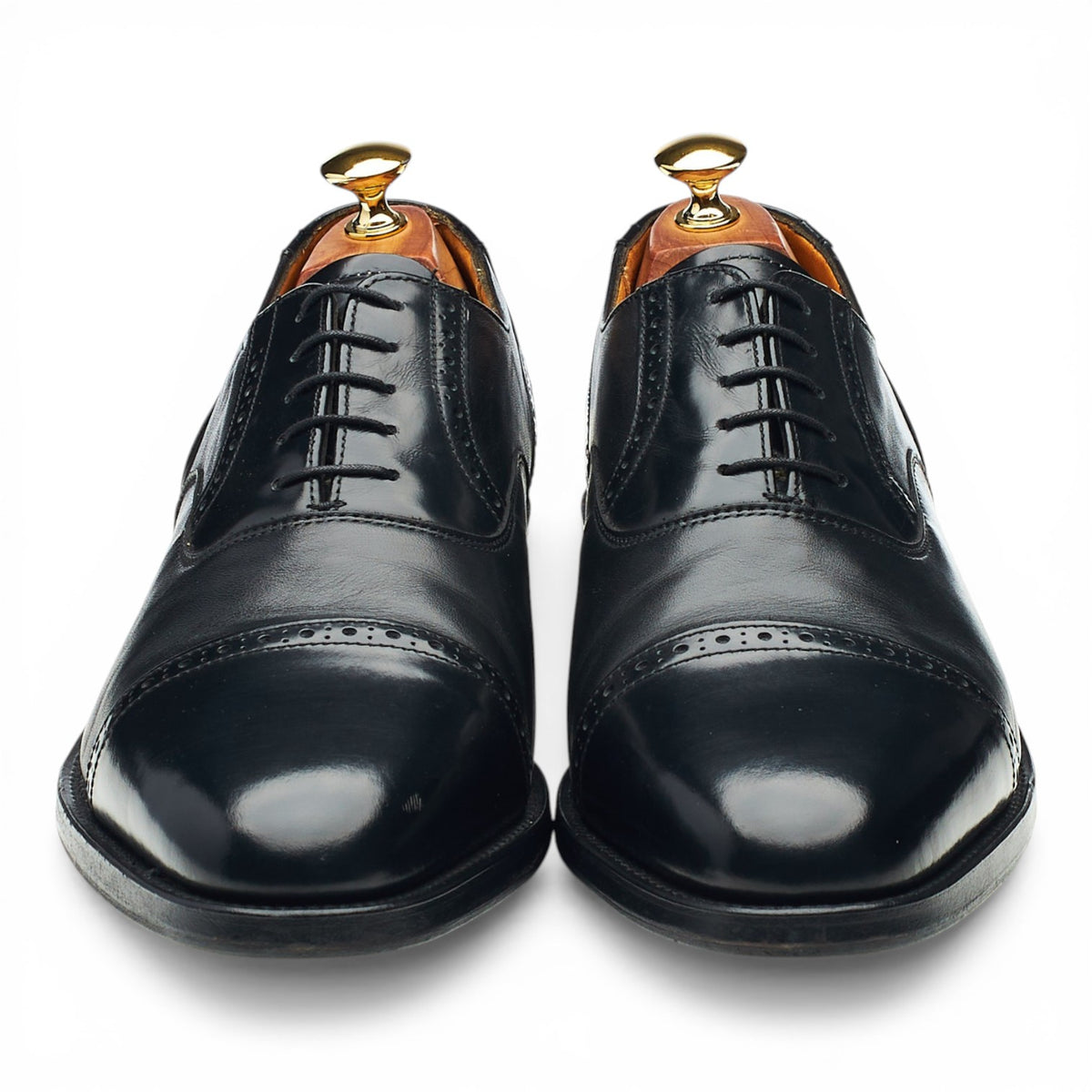 'Andy' Black Leather Oxford Brogues UK 10