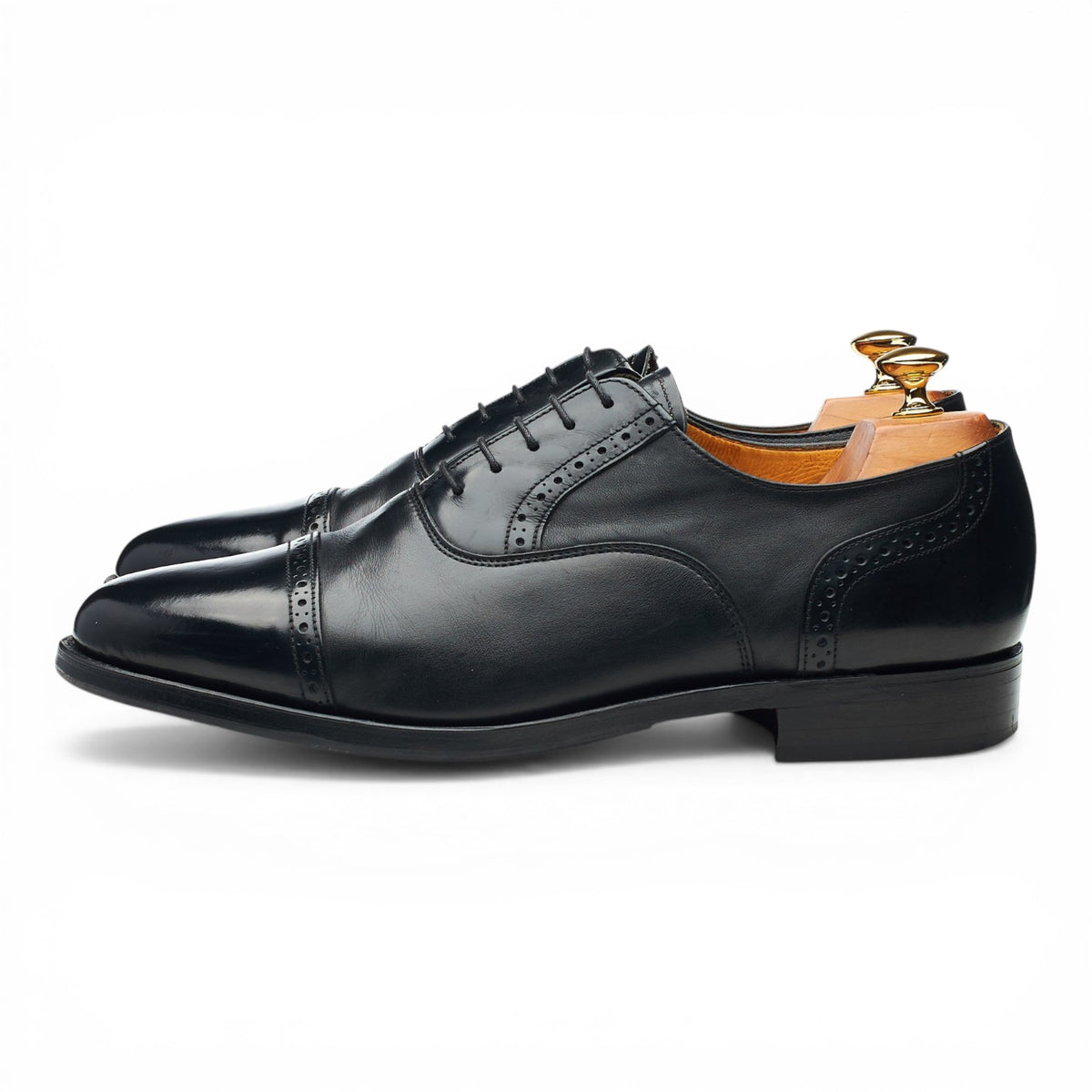 'Andy' Black Leather Oxford Brogues UK 10