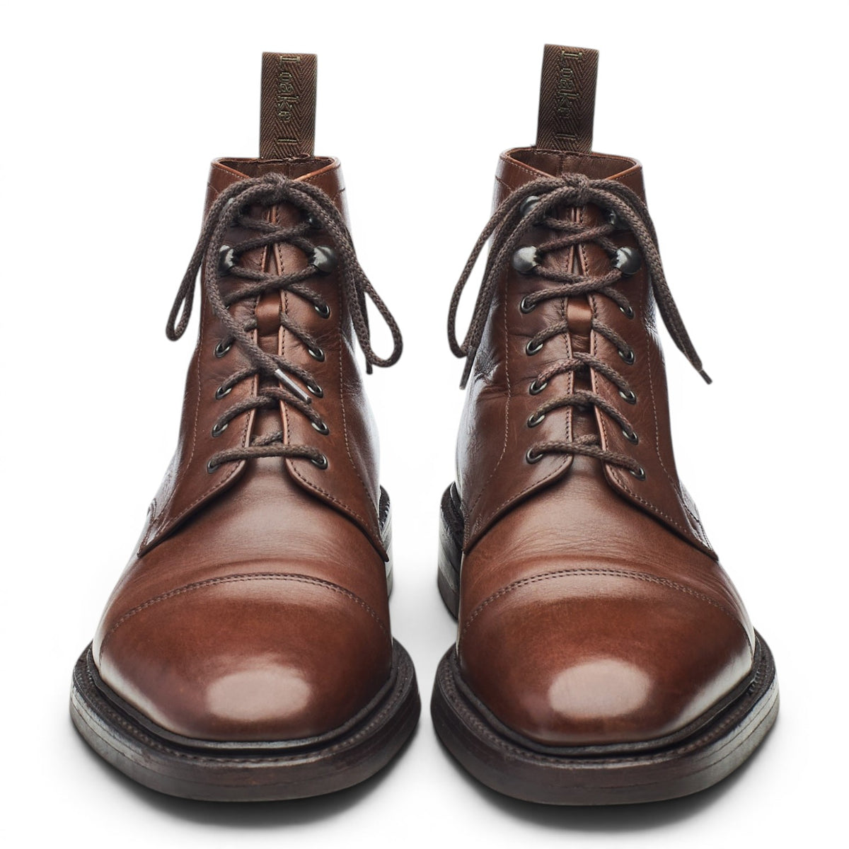 1880 'Roehampton' Dark Brown Leather Boots UK 8 F