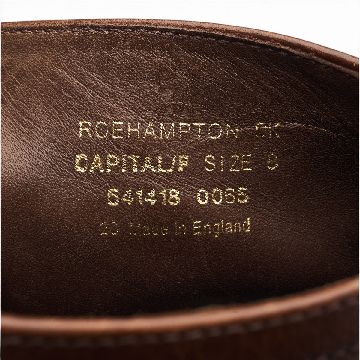 1880 'Roehampton' Dark Brown Leather Boots UK 8 F