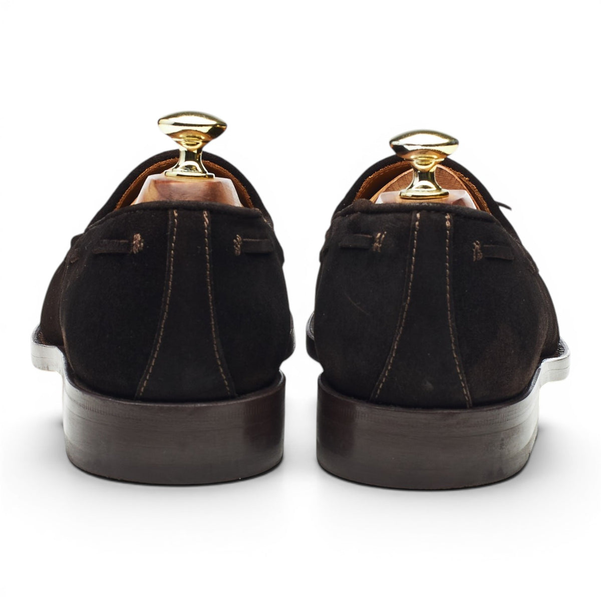 'Cadregatt' Dark Brown Suede Tassel Loafers UK 7.5 EU 41.5