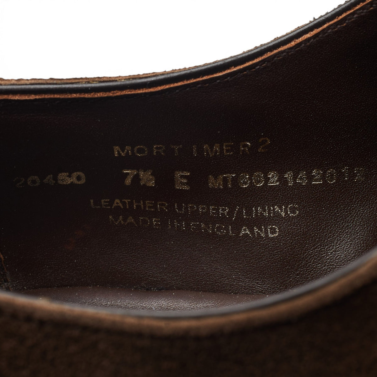 'Mortimer 2' Dark Brown Suede Monk Strap UK 7.5 E
