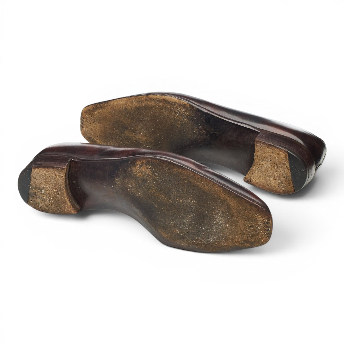 Brown Museum Leather Lazyman Slip On UK 8 E