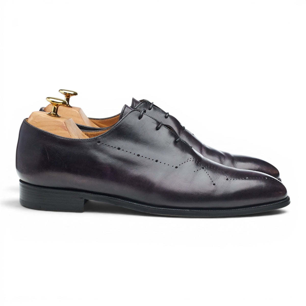 Purple Patina Leather Wholecut Oxford UK 8.5
