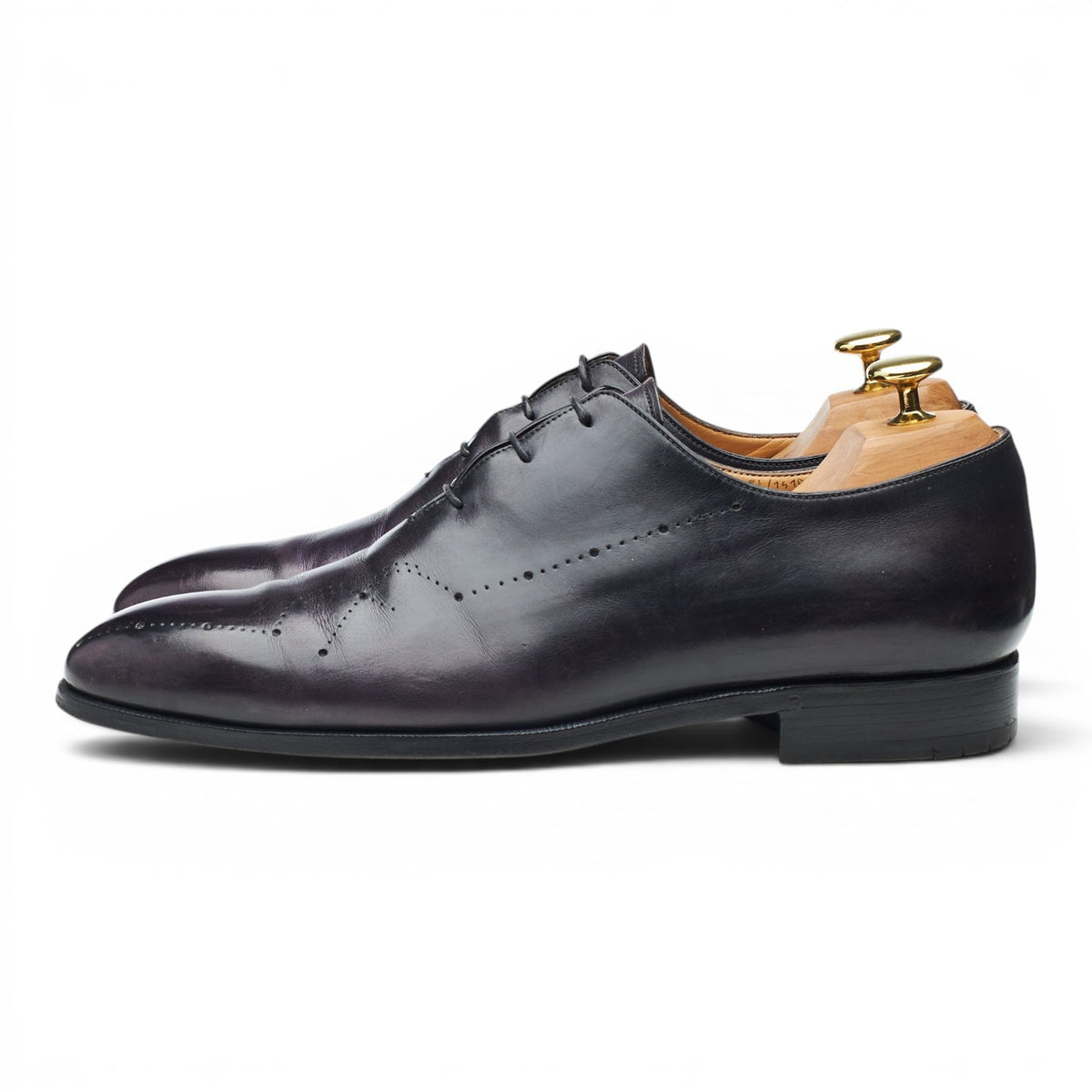 Purple Patina Leather Wholecut Oxford UK 8.5