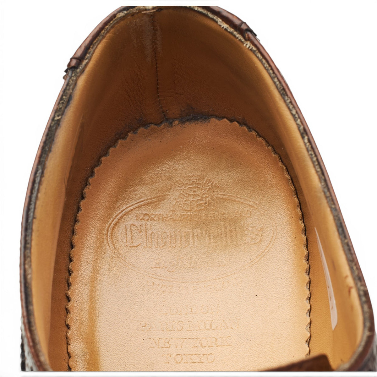 'McPherson' Dark Brown Leather Derby Brogues UK 9 G