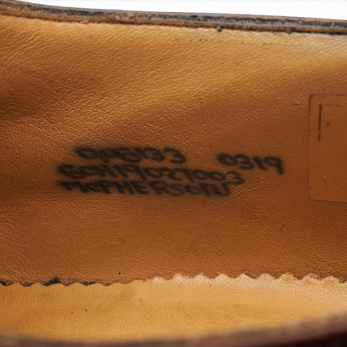 'McPherson' Dark Brown Leather Derby Brogues UK 9 G
