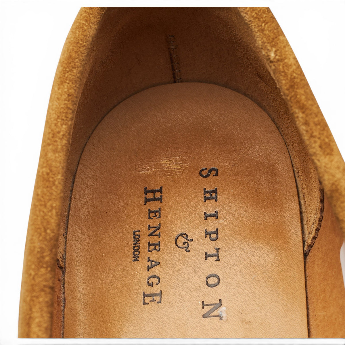 Shipton & Heneage 'Grenada' Sand Suede Loafers 10 EX