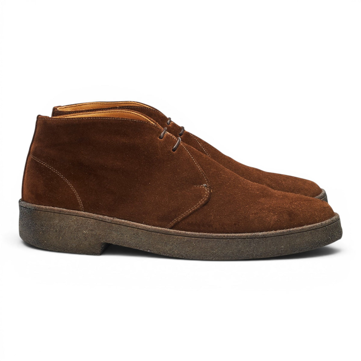'Luther' Snuff Brown Suede Chukka Boots UK 10 F