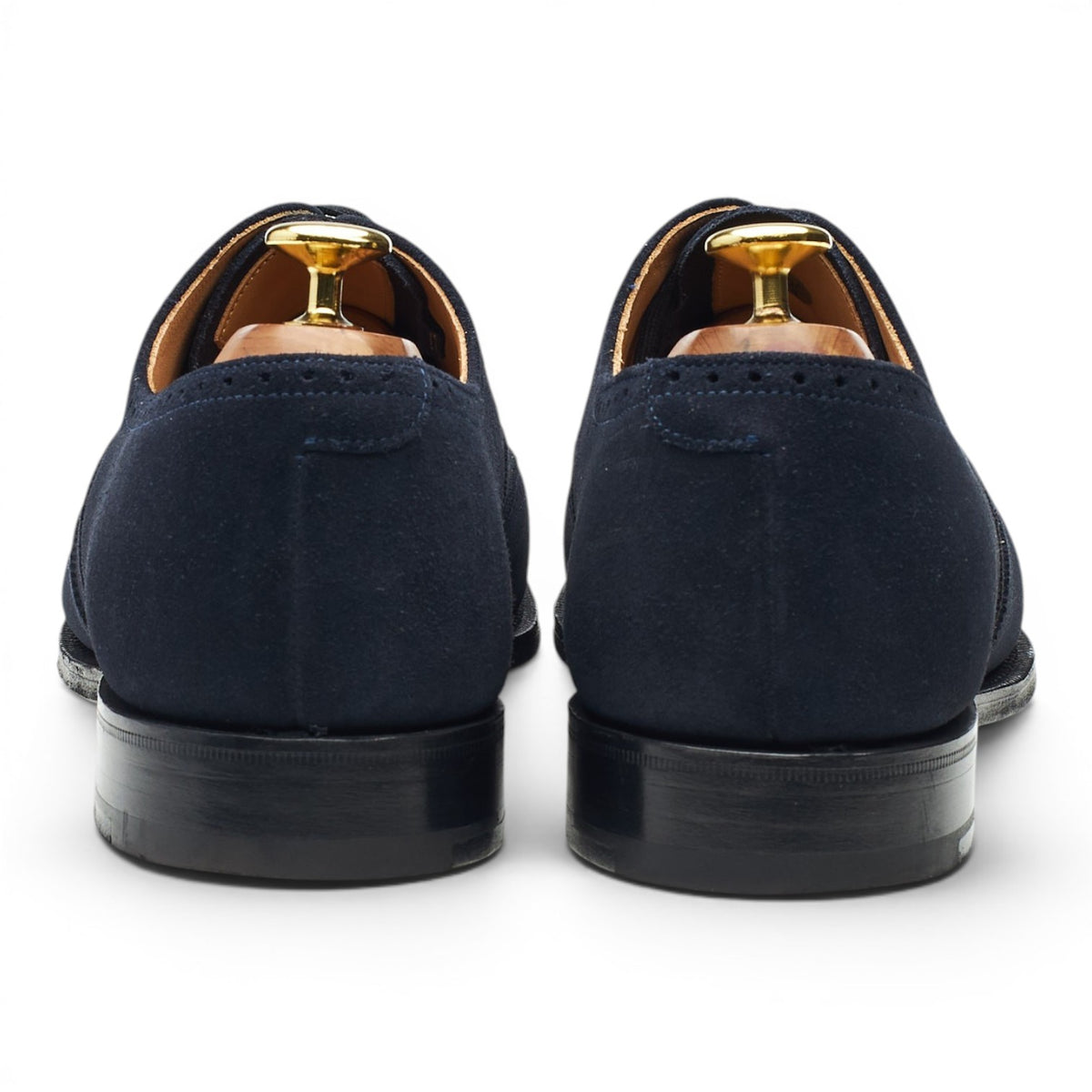 'Berlin' Navy Blue Suede Oxford Brogues UK 8 G