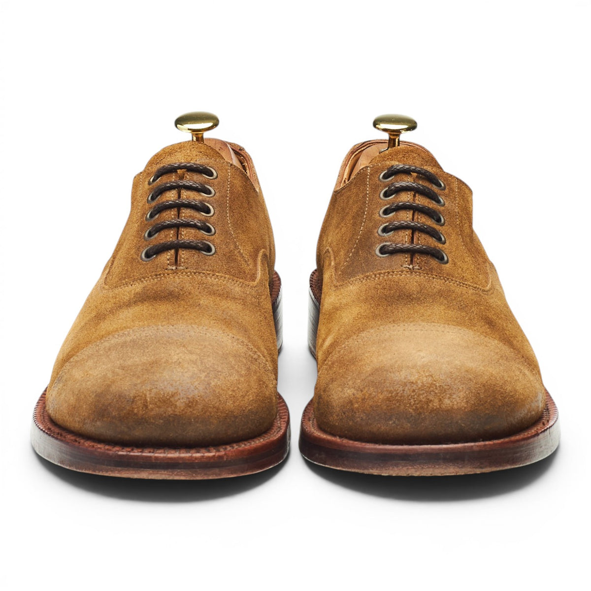 G:One Brown Waxed Suede Oxford UK 8 G