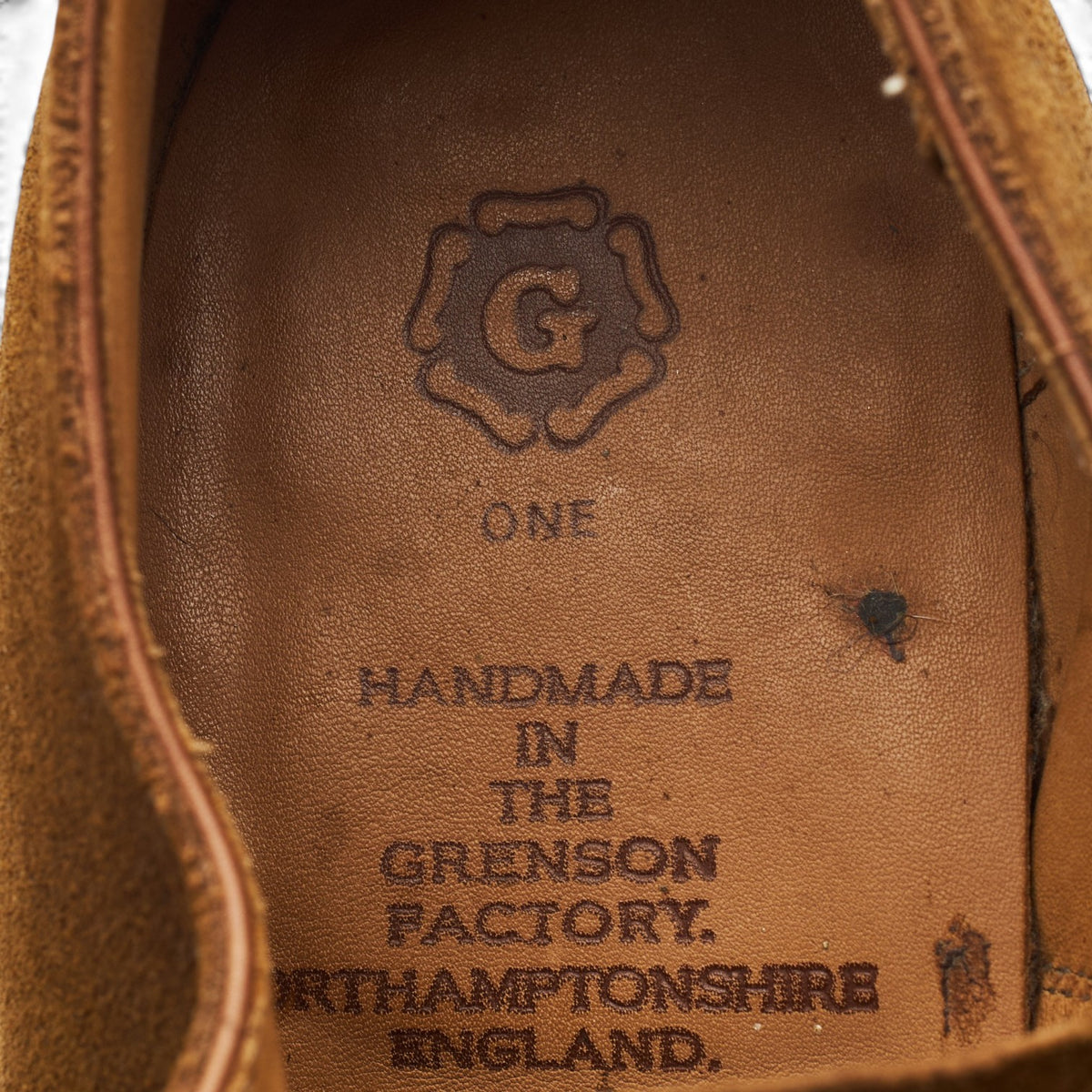 G:One Brown Waxed Suede Oxford UK 8 G