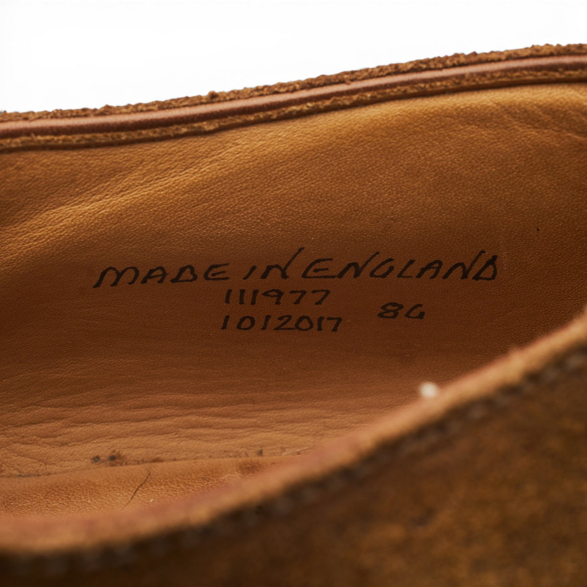 G:One Brown Waxed Suede Oxford UK 8 G