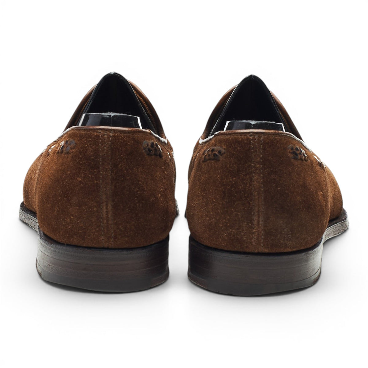 Brown Suede Tassel Loafers UK 7 E