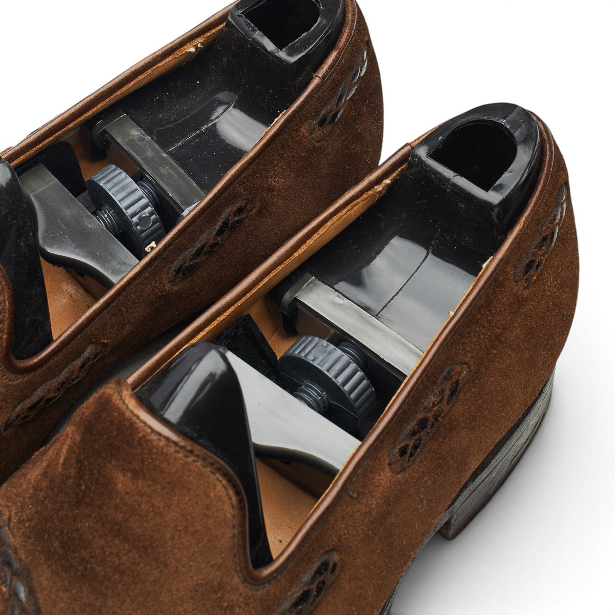 Brown Suede Tassel Loafers UK 7 E