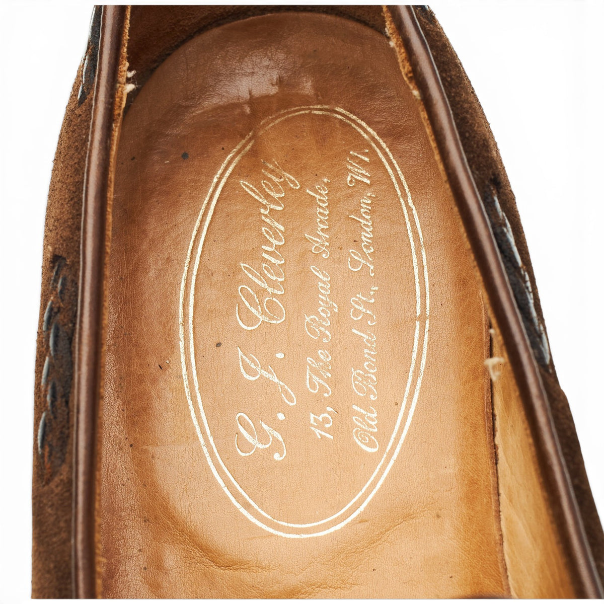Brown Suede Tassel Loafers UK 7 E
