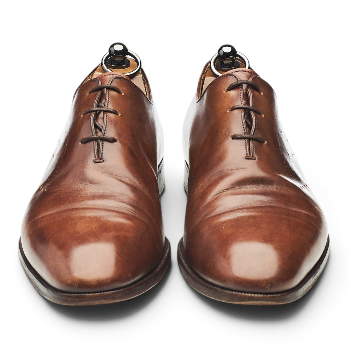 Brown Leather Wholecut Oxford UK 8.5