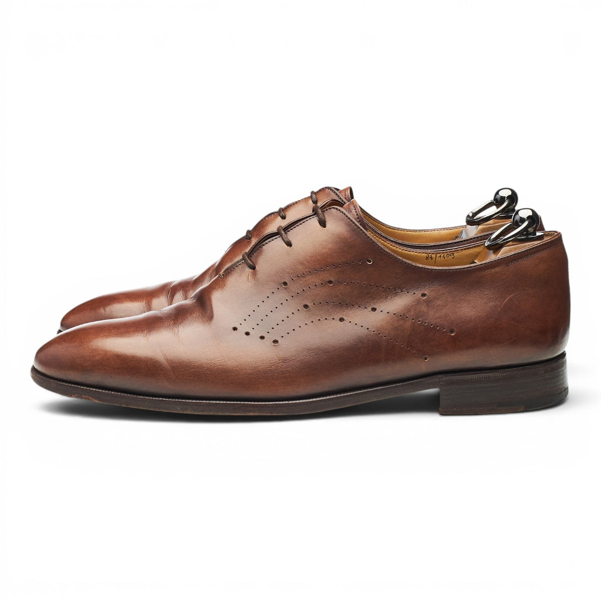 Brown Leather Wholecut Oxford UK 8.5