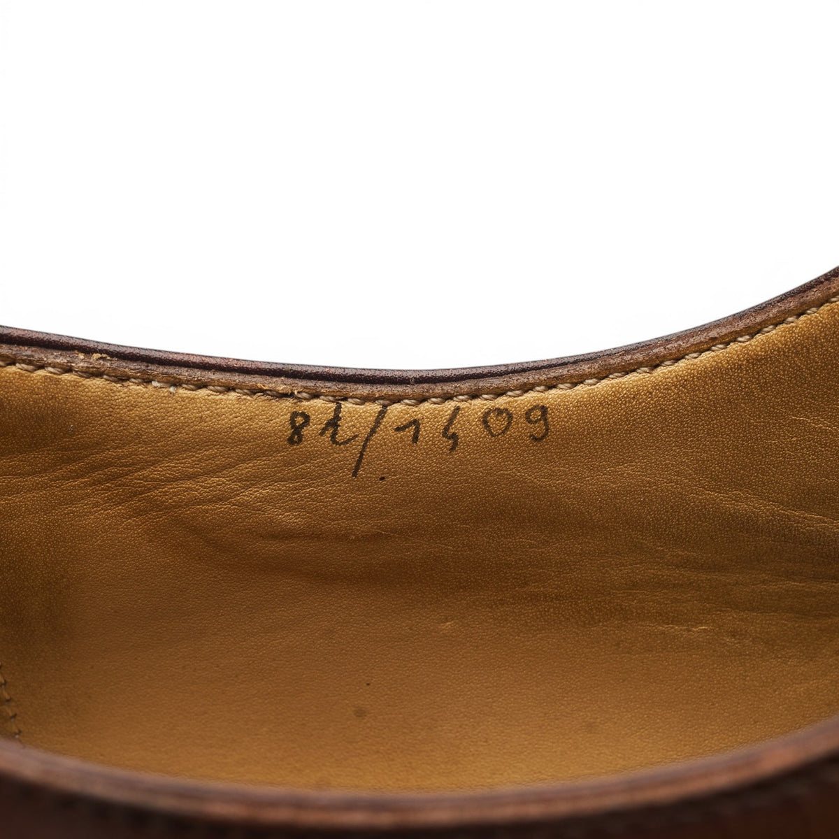 Brown Leather Wholecut Oxford UK 8.5